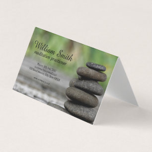 Mediation Stacked Rocks Business Card