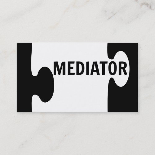 Mediator Puzzle Piece Business Card
