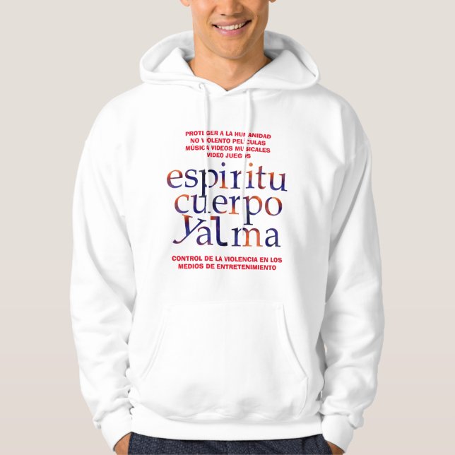 MediaViolenceControl-SpiritBodySoul ESP T-Shirt Ho Hoodie (Front)