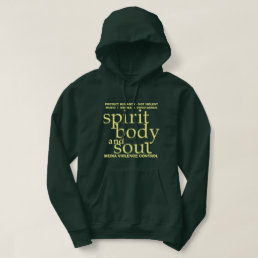 MediaViolenceControl - SpiritBodySoul T-Shirt Hood Hoodie