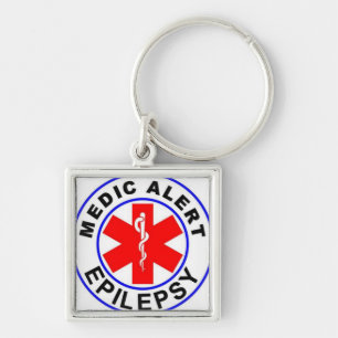 Medic alert epilepsy keychain