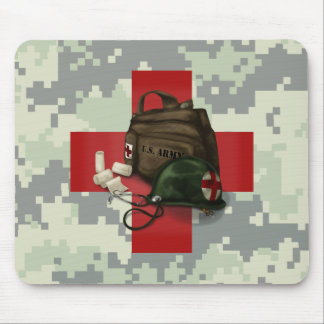 Medic Cross Camo Mouse Pad
