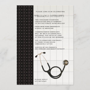 Medic Medical Graduation Invitation