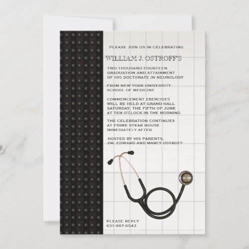 Medic Medical Graduation Invitation