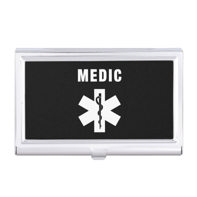 Medic Star of Life Business Card Holder (Front)