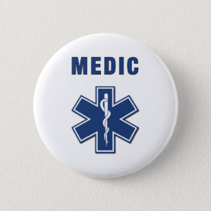 Medic Star of Life Button