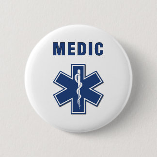 Medic Star of Life Button