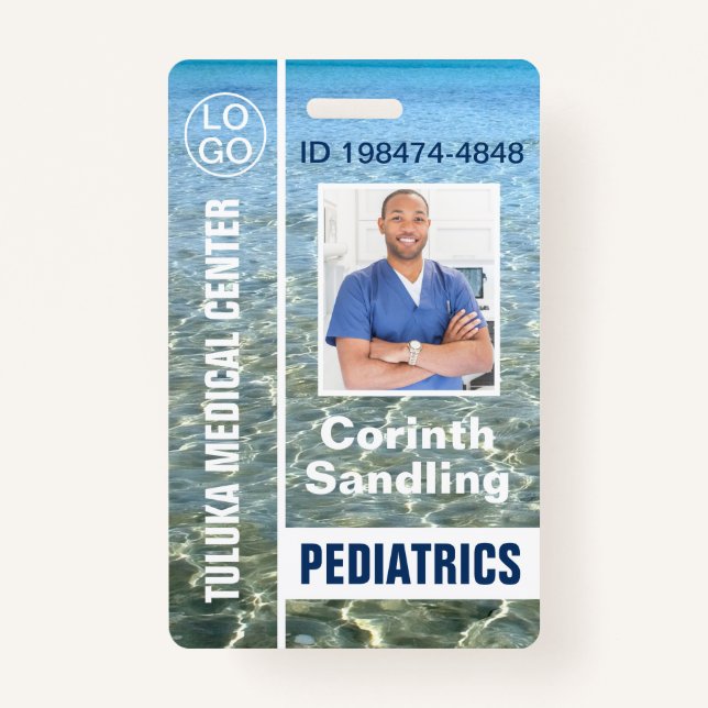 Medica Photo ID Ocean Breeze Badge (Front)
