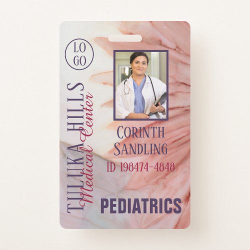 Medica Photo ID Pretty in Pink Inks Badge