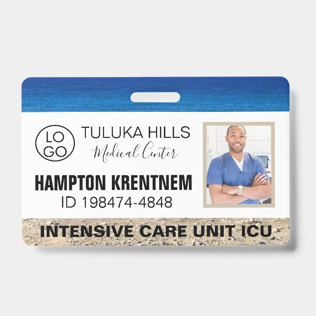 Medica Photo ID Surfs Up Badge (Front)