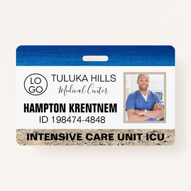 Medica Photo ID Surfs Up Badge (Front)