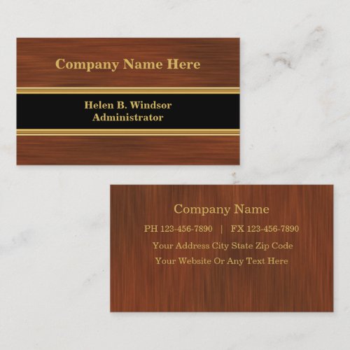 Medical Administrator Business Cards