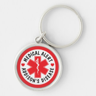Medical Alert Addison's Disease  - Custom Keychain