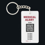*~* Medical Alert AP38 QR  PHOTO ICE Keychain<br><div class="desc">(search code AP38 for similar items. You can also transfer this design to most Zazzle products. Reach out if you need help) ICE In case of emergency design. BE SURE YOUR QR CODE HAS A HIGH DPI or RESOLUTION and IS A FEW THOUSAND PIXELS WIDE and TEST TEST TEST, *...</div>