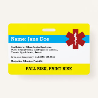 Medical Alert Badge