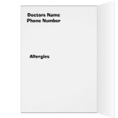 Medical Alert Card (Inside (Left))