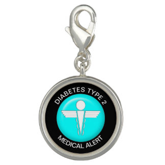 Medical Alert Charm - Diabetes Type 2