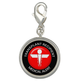 Medical Alert Charm - Transplant Recipient