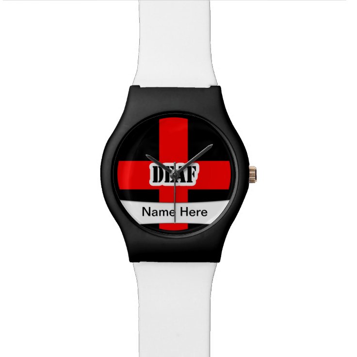Medical Alert Deaf Emergency Wristwatch Zazzle