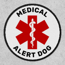 Medical Alert Dog Service Vest Velcro Patch