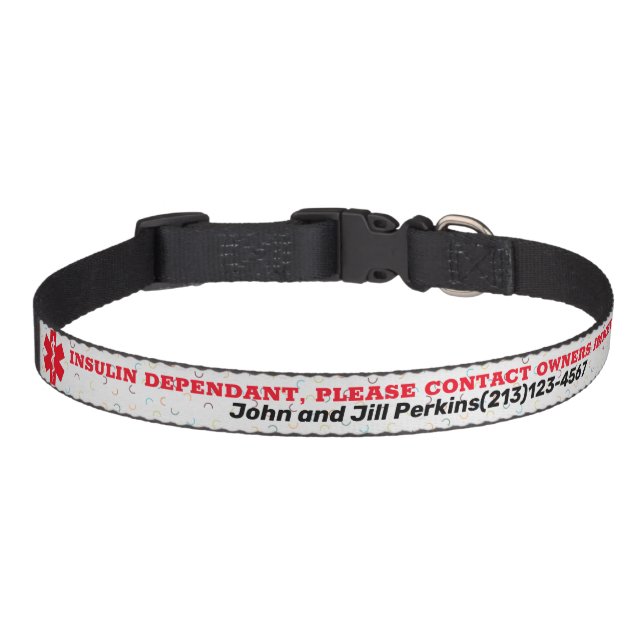 Medical Alert For Pets- Pet Collar (Front)
