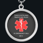 Medical Alert ID Medical Alert ID Penicillin Aller Silver Plated Necklace<br><div class="desc">Medical Alert ID. © Copyright HGIFY Stores Only. All Right Reserved. Add Your Own TEXT</div>