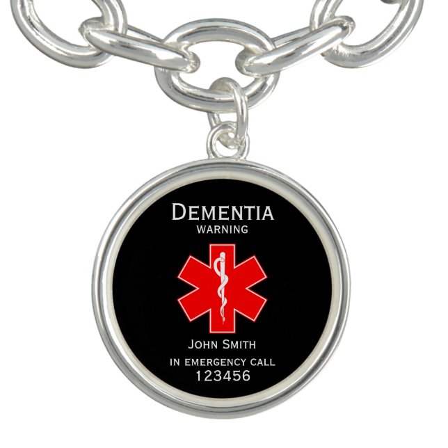 Medical Alert ID Medical Dementia  Bracelet (Design)