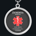 Medical Alert ID Medical Dementia  Silver Plated Necklace<br><div class="desc">Medical Alert ID. © Copyright HGIFY Stores Only. All Right Reserved. Add Your Own TEXT</div>