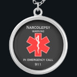 Medical Alert ID Medical Narcolepsy Silver Plated Necklace<br><div class="desc">Medical Alert ID. © Copyright HGIFY Stores Only. All Right Reserved. Add Your Own TEXT</div>