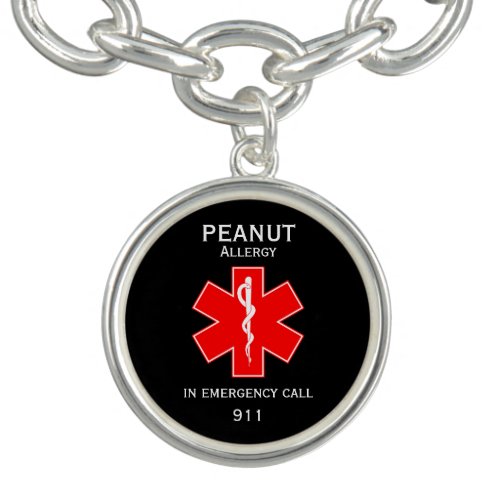 Medical Alert ID Medical Peanut Allergy Bracelet