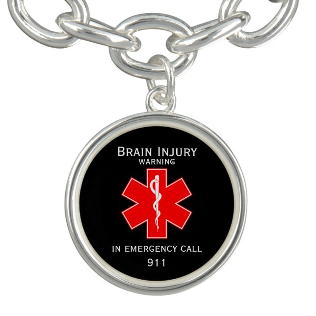 Medical Alert ID Medical Traumatic Brain Injury Bracelet (Design)