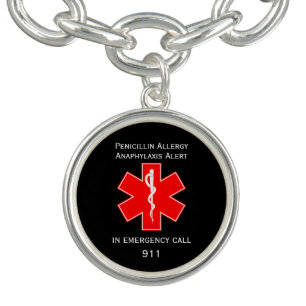 Medical Alert ID Penicillin Allergy Bracelet