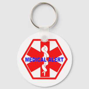 MEDICAL ALERT ID SYMBOL KEYCHAIN