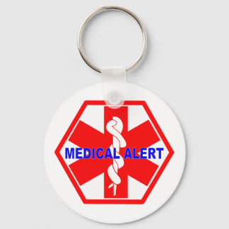 MEDICAL ALERT ID SYMBOL KEYCHAIN