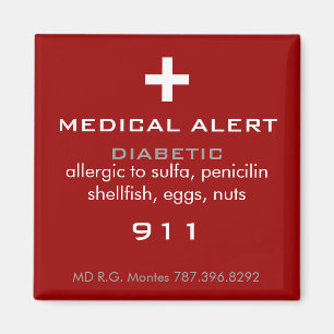 Medical Alert Magnet