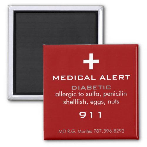 Medical Alert Magnet