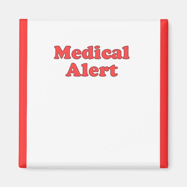 Medical Alert Magnet (Front)