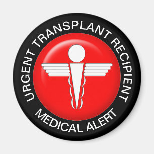 Medical Alert Magnet - Transplant Recipient