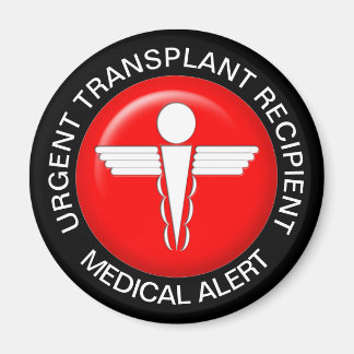 Medical Alert Magnet - Transplant Recipient