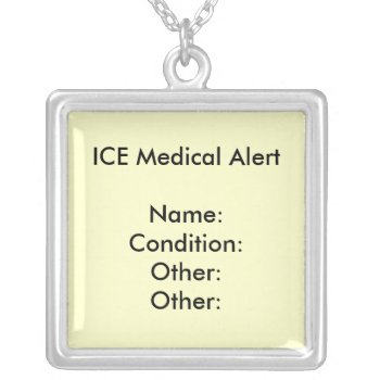 Medical Alert Necklace ~ Customize! by Regella at Zazzle