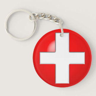Medical Alert - Red Keychain