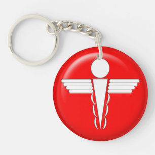 Medical Alert - Red Keychain