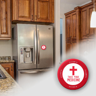 Medical Alert Reminder Magnet with Name