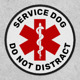 Medical Alert Service Dog Do Not Distract Velcro Patch