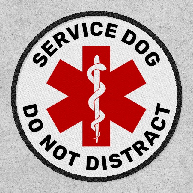 Medical Alert Service Dog Do Not Distract Velcro Patch (Front)