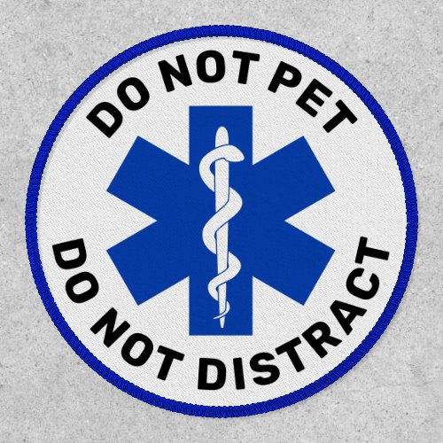 Medical Alert Service Dog Do Not Pet Vest Blue Patch