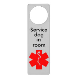 Medical Alert Service Dog Door Hanger