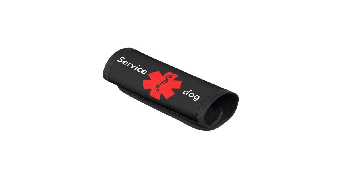 Medical alert service dog leash wrap Zazzle