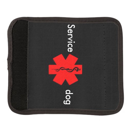 Medical alert service dog leash wrap Zazzle