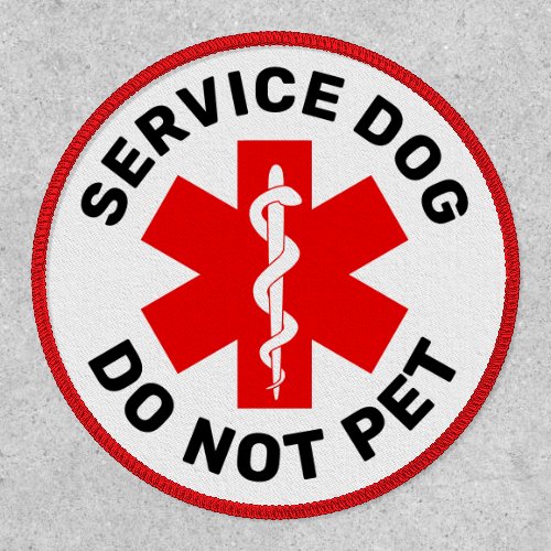 Medical Alert Service Dog Patch